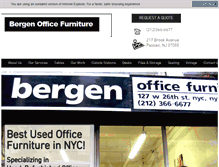 Tablet Screenshot of bergenofficefurniture.com